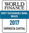 EMPRESTA Capital recebeu o prêmio World Finance - Most Sustainable Bank
